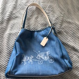 Coach Denim Shoulder Bag